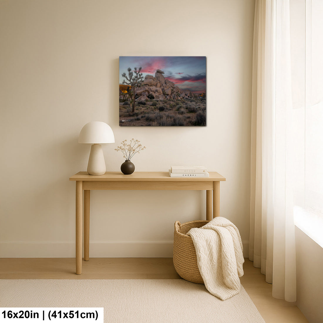 Cap Rock, Joshua Tree National Park  at sunset