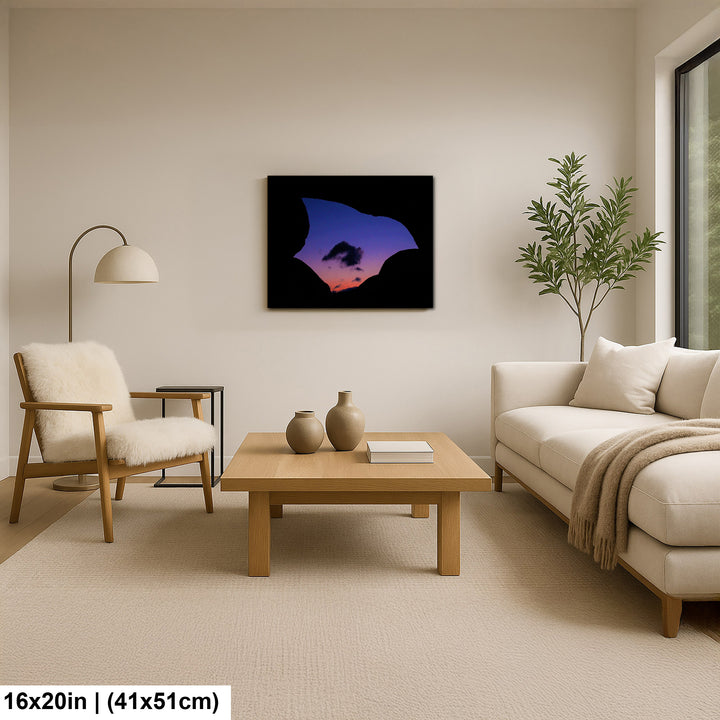 Silhouette of Arch Rock  in Joshua Tree National Park