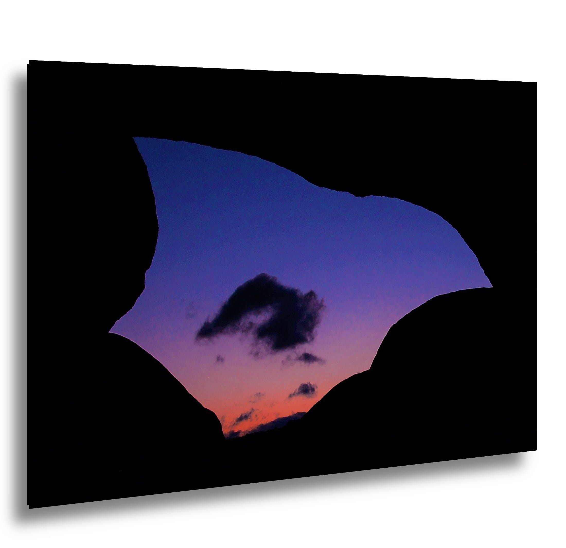 Silhouette of Arch Rock  in Joshua Tree National Park