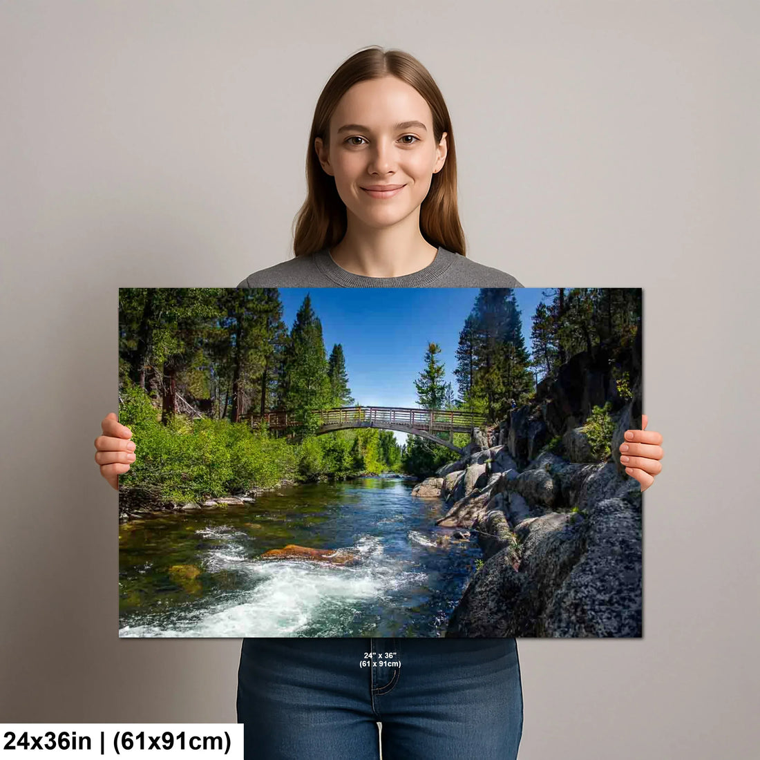 Bridge over the San Joaquin River in Devils Postpile National Monument - Donald Purdey Photography