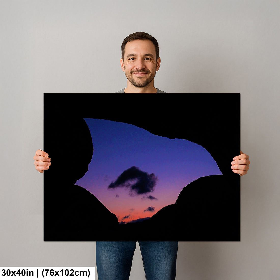 Cloud under Arch Rock in Joshua Tree National Park