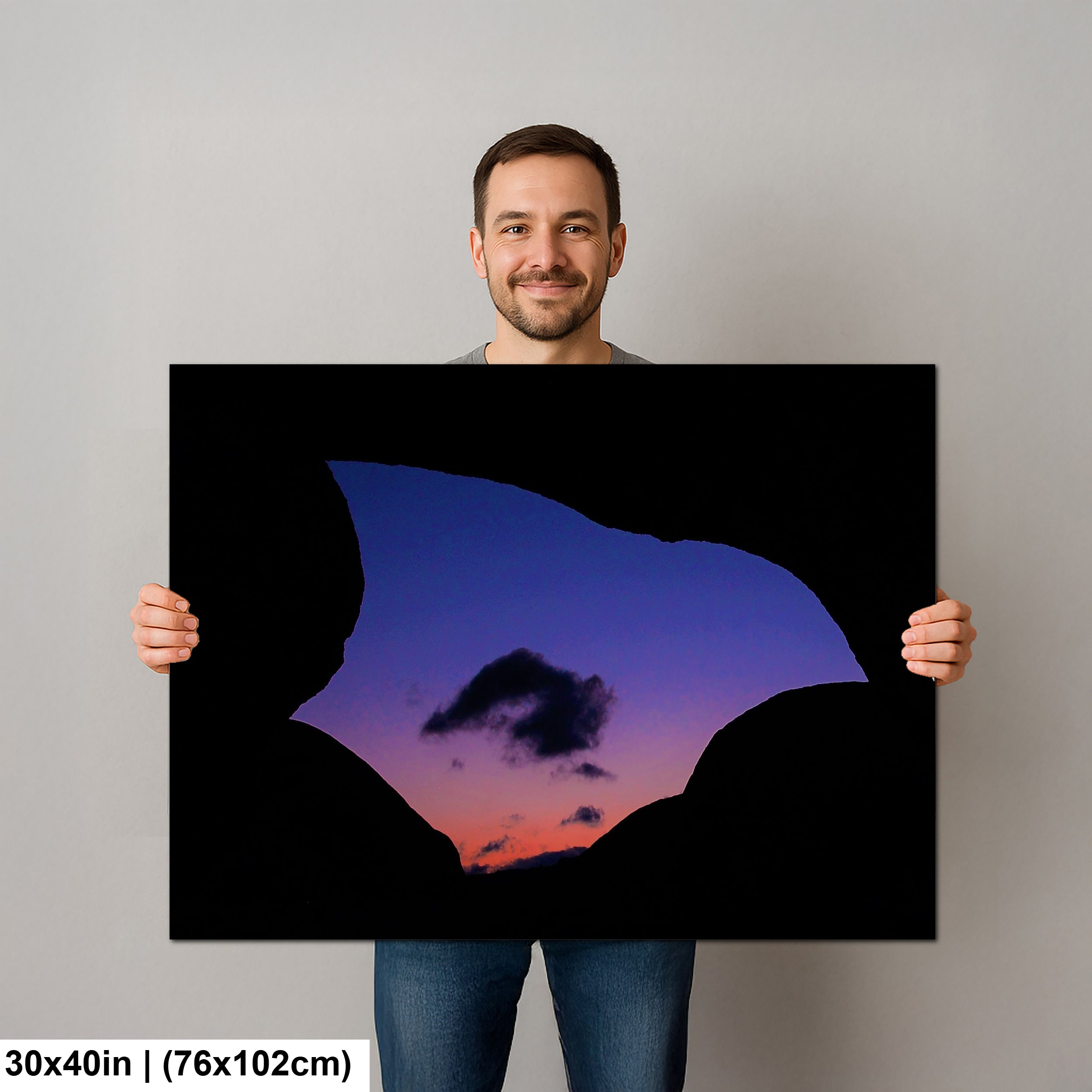 Silhouette of Arch Rock  in Joshua Tree National Park