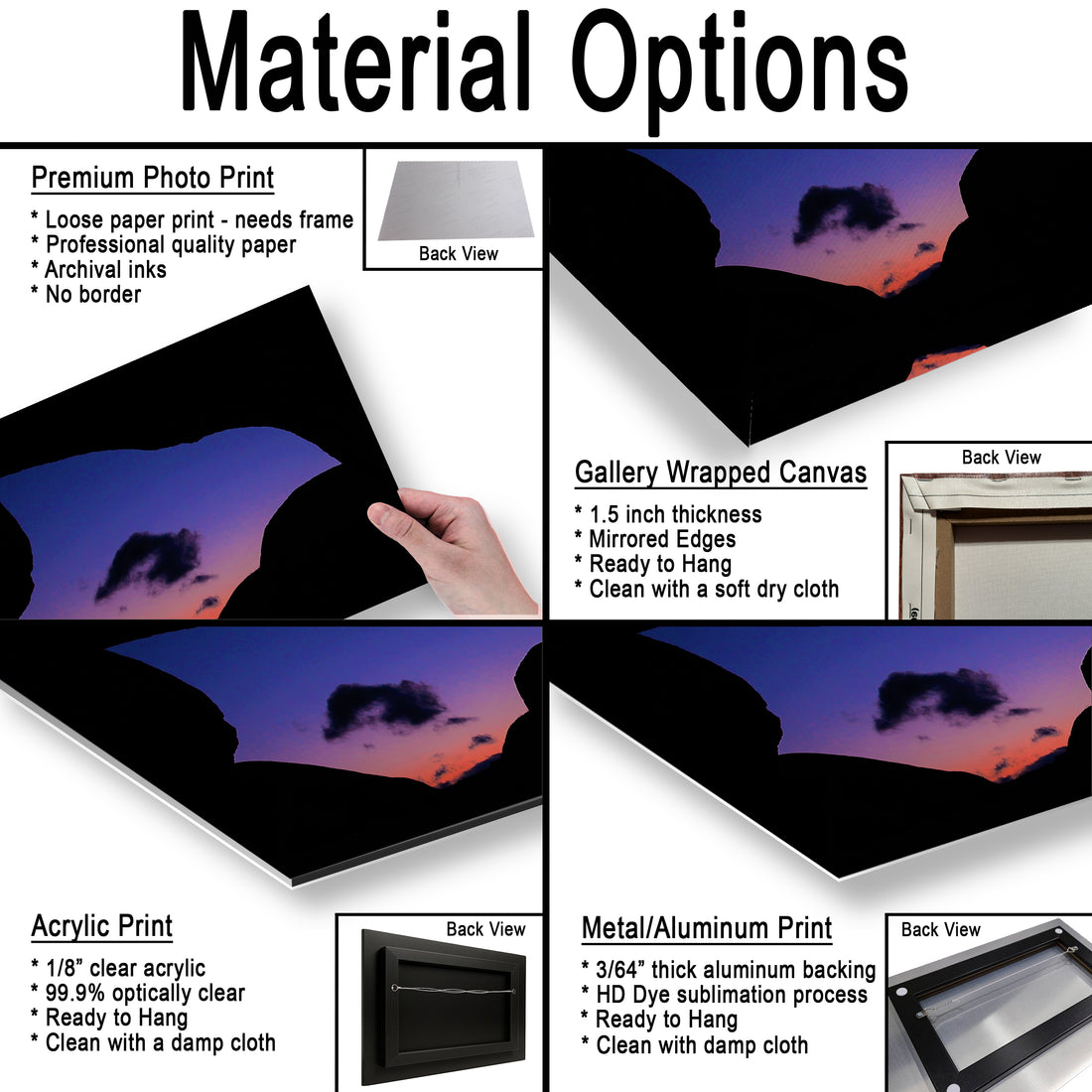 Cloud under Arch Rock in Joshua Tree National Park