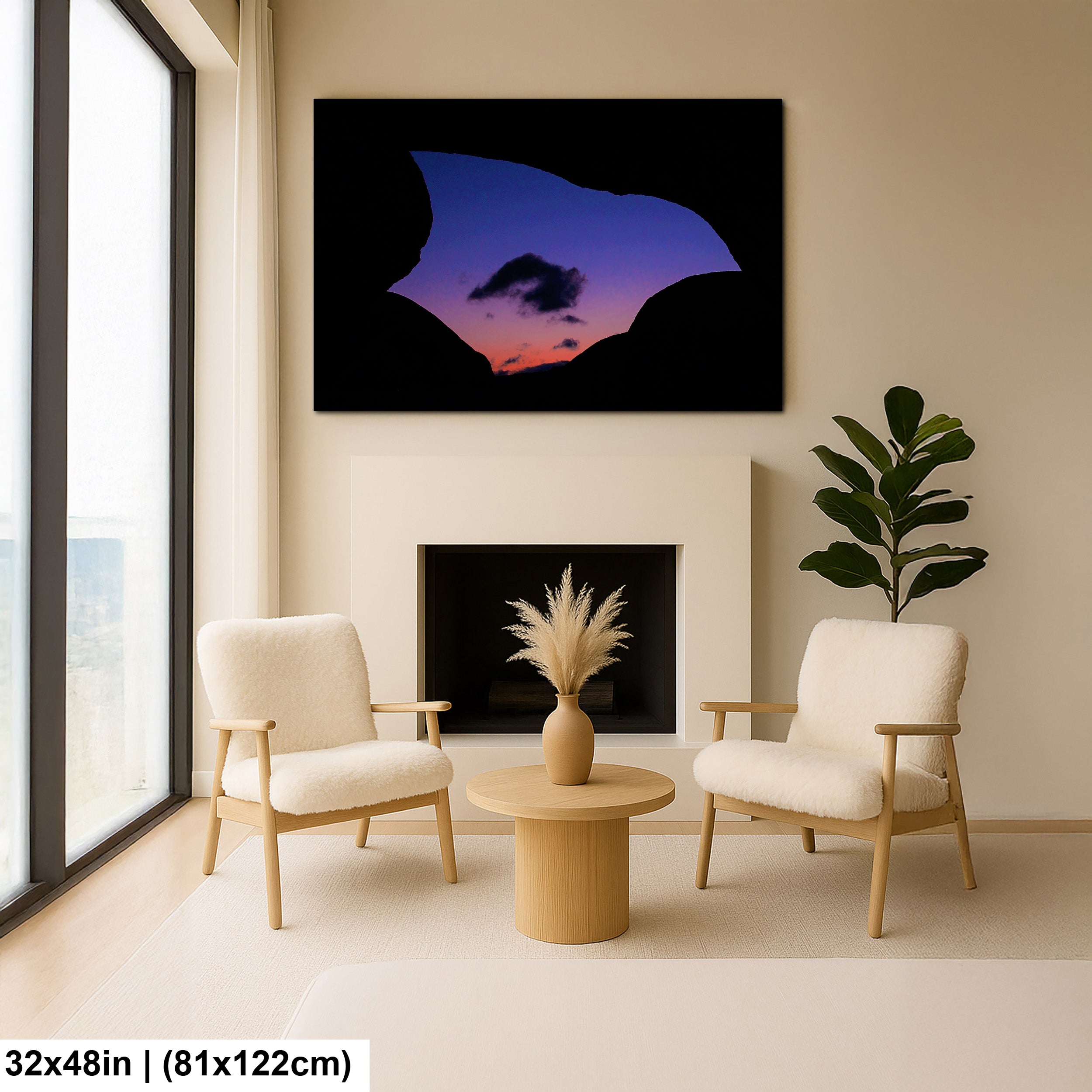 Silhouette of Arch Rock  in Joshua Tree National Park