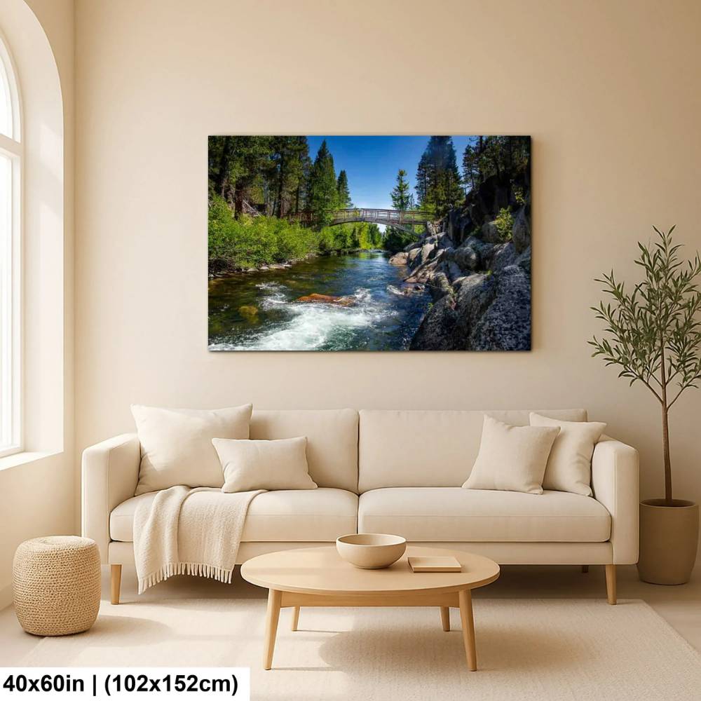 Bridge over the San Joaquin River in Devils Postpile National Monument - Donald Purdey Photography