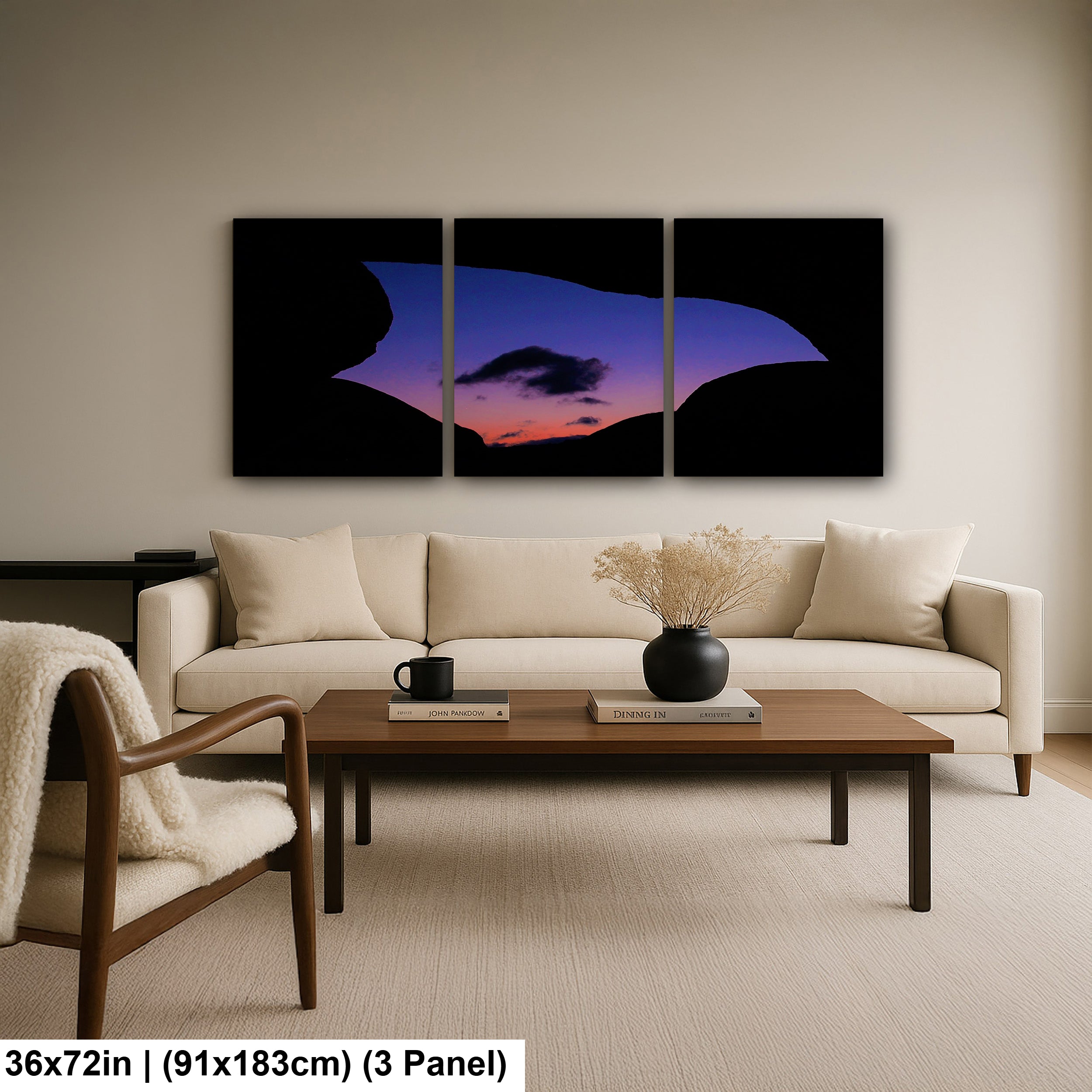 Silhouette of Arch Rock  in Joshua Tree National Park