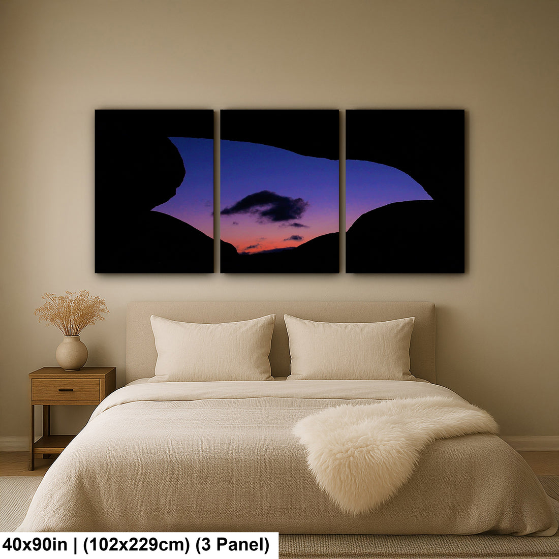 Silhouette of Arch Rock  in Joshua Tree National Park