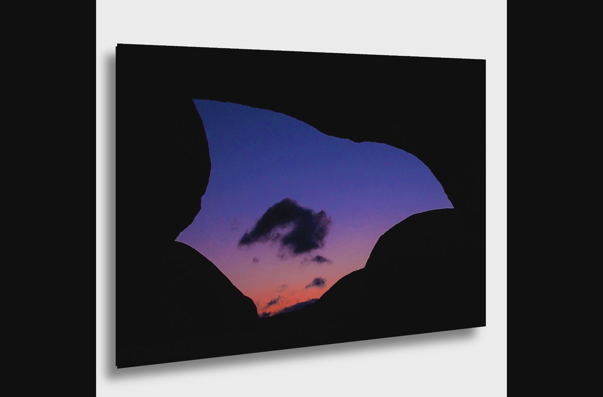 Silhouette of Arch Rock  in Joshua Tree National Park